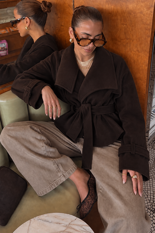 KAYLIVA - Elegant Wrap Coat